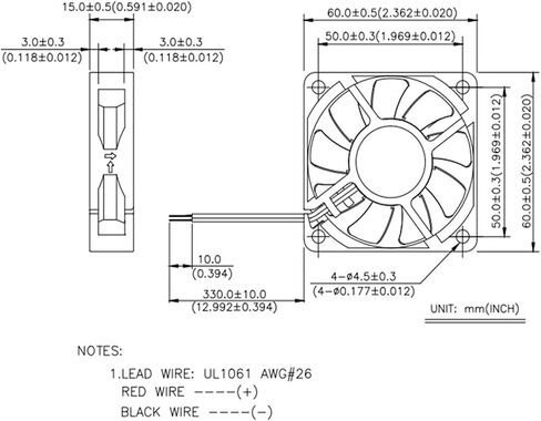 60x60x15mm AUB0612HHB-A 6015 2v 0.2A Fans in Saudi Arabia