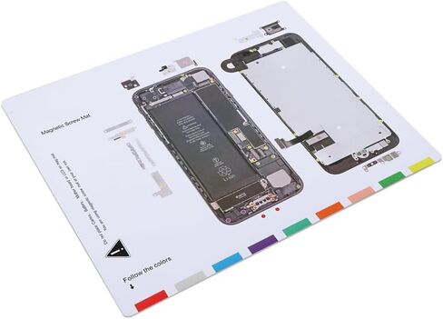 POCREATION Magnetic Screw Chart Mat for 6S Plus, Weak Magnetic (#2) in Saudi Arabia