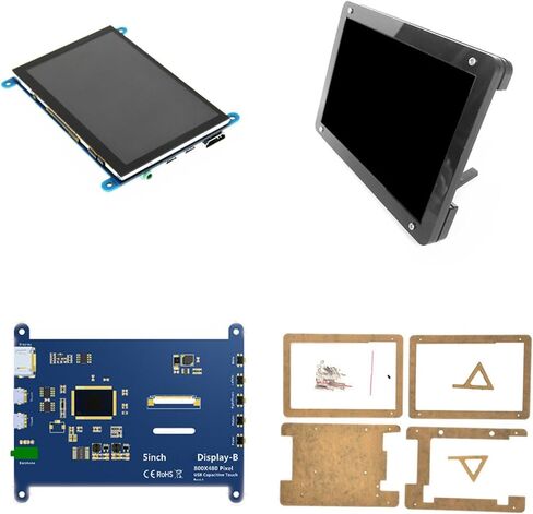 Front Back Protective Case Replace with Screw Base for Pi 5Inch LCD Display in Saudi Arabia