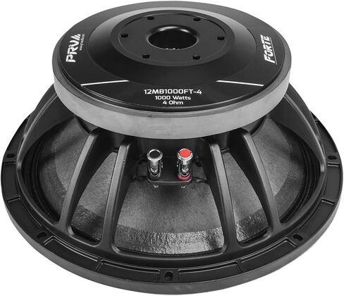 PRV AUDIO 12" Midbass 4 Ohm 1000 Watts RMS Pro Audio Loud Speaker 12MB1000FT-4 97.5dB 3" Voice Coil, Weather Treated Cone, Low Distortion Mid (Single) in Kuwait
