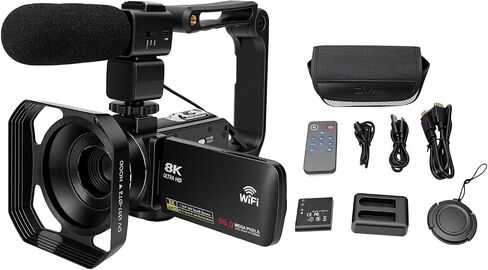 Dpofirs 8K Camcorder with 96MP Photo Capability in Kuwait