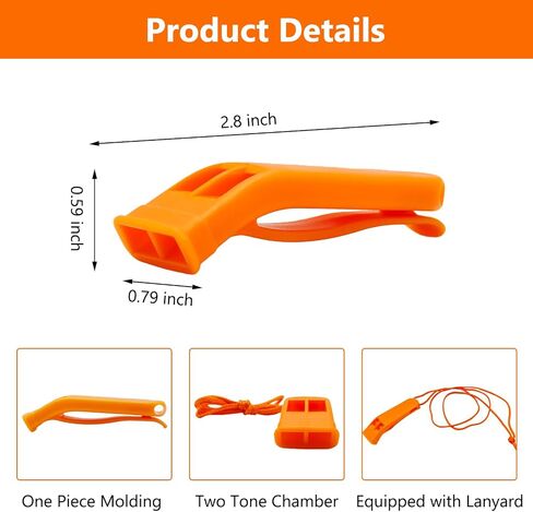 Garfunkel 120 Pcs Safety Whistles Bulk with Lanyards Emergency Whistles Orange Survival Whistles Loud Sound for Outdoor Sports Camping Hiking Kayaking Hunting Emergency Rescue in Kuwait