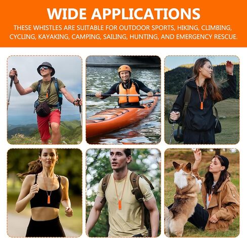 Garfunkel 120 Pcs Safety Whistles Bulk with Lanyards Emergency Whistles Orange Survival Whistles Loud Sound for Outdoor Sports Camping Hiking Kayaking Hunting Emergency Rescue in Kuwait