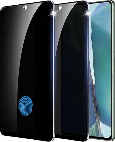 【2+1 Pack】 Designed for Samsung Galaxy Note 20 Privacy Screen Protector【Support Fingerprint Unlock】 9H Tempered Glass,AntiSpy Film Compatible with Samsung Galaxy Note20 5G in Kuwait