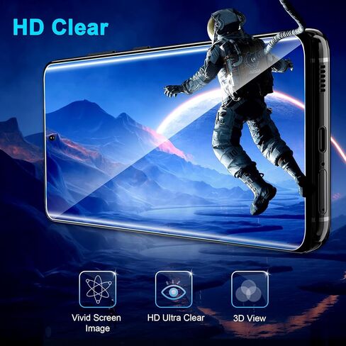 3 Pack Galaxy S20 Plus Screen Protector, HD Clear Tempered Glass, Fingerprint Unlock, 3D Curved, Scratch Resistant, No Bubble for Samsung Galaxy S20 Plus 5G Glass Screen Protector in Kuwait