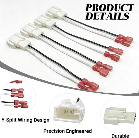 Car Door Speaker Harness Adapter, Audio Bass Speaker Wiring Harness, Stereo Plug Adapter, Subwoofer Wire Modification Cable Conversion Accessories, Compatible with Mitsubishi Subaru (4PCS) in Saudi Arabia