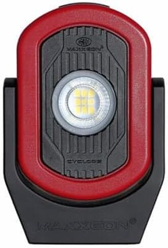 MAXXEON MXN00810 WorkStar Cyclops, USB-C Rechargeable LED Inspection Light, Red, (Pack of 1) in Kuwait