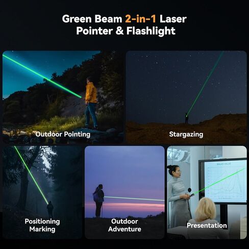 EDC Flashlight Flat Rechargeable Portable Pocket Flash Lights with Screen 1200 High Lumens Bright White LED Green Beam, USB-C Magnetic Waterproof for Home, Work, Hiking, Camping, Ourdoors, Emergencies in Kuwait