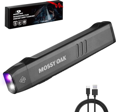 Mossy Oak 1200LM Rechargeable EDC Flashlight UV Light Magnetic in Kuwait