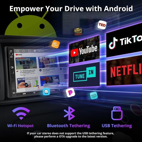 ATOTO A5L 7inch Android Double DIN Car Stereo,Wireless CarPlay&Android Auto in Saudi Arabia