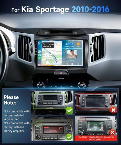 Android 15 Car Stereo for Kia Sportage 2010-2016 in Kuwait