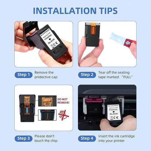 PG-260 XL CL-261 XL Ink Cartridges Replacement for Canon 260XL and 261XL Remanufactured Ink Cartridge Compatible with TS5320 TR7020 TS6420 TS5300 TS6400 TS6420a TR7022 (Black and Tricolor,2-Pack) in Kuwait
