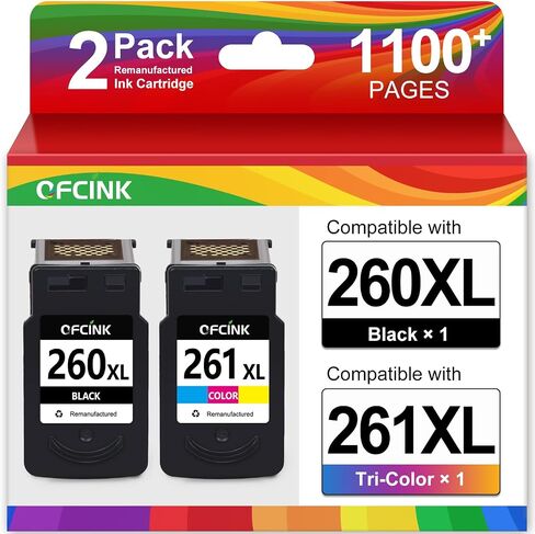 260XL 261XL بديل لخراطيش الحبر Canon 260 و261، عبوتان in Kuwait