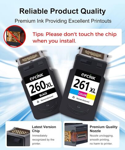 260XL 261XL بديل لخراطيش الحبر Canon 260 و261، عبوتان in Kuwait
