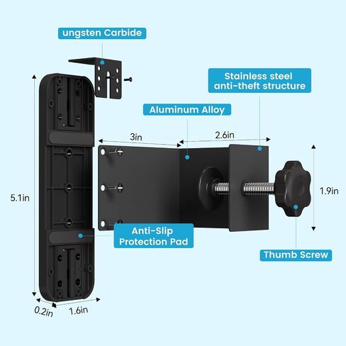 Anti-Theft Video Doorbell Mount for Eufy E340 / Wyze Duo Camera Doorbell in Saudi Arabia