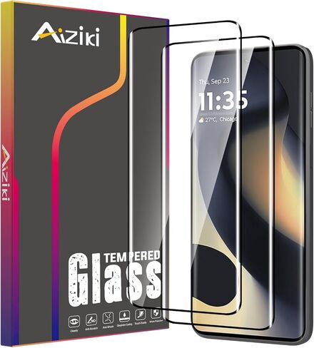 2-Pack Tempered Glass for Moto Edge 2024 Screen Protector, 3D Full Coverage [Case Friendly & Ultra Resistant], Scratch-Proof Bubble Free Film for Motorola Edge 2024, Easy Installation in Kuwait