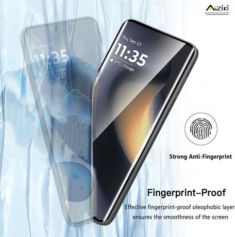 2-Pack Tempered Glass for Moto Edge 2024 Screen Protector, 3D Full Coverage [Case Friendly & Ultra Resistant], Scratch-Proof Bubble Free Film for Motorola Edge 2024, Easy Installation in Kuwait