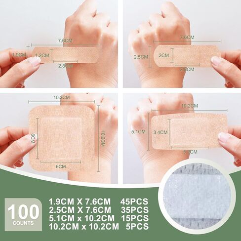 Hysimedy Silicone Bandages for Sensitive Skin Variety Pack Painless Removal in Kuwait
