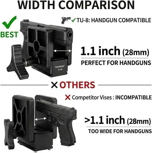 TONYBOO Rifle Saddle Mount for Hunting Tripod,Universal Gun Clamp with Arca-Swiss Quick Release Base,Heavy Duty CNC Aluminum Shooting Rest for Precision Shooting & Hunting in Saudi Arabia