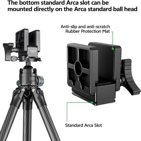 TONYBOO Rifle Saddle Mount for Hunting Tripod,Universal Gun Clamp with Arca-Swiss Quick Release Base,Heavy Duty CNC Aluminum Shooting Rest for Precision Shooting & Hunting in Saudi Arabia