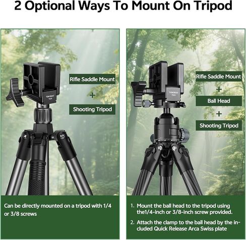 TONYBOO Rifle Saddle Mount for Hunting Tripod,Universal Gun Clamp with Arca-Swiss Quick Release Base,Heavy Duty CNC Aluminum Shooting Rest for Precision Shooting & Hunting in Saudi Arabia