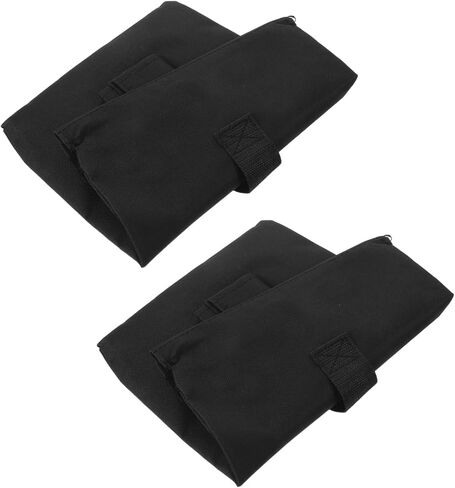 2pcs Sports Net Sandbags, 34x23cm Oxford Cloth Black in Kuwait