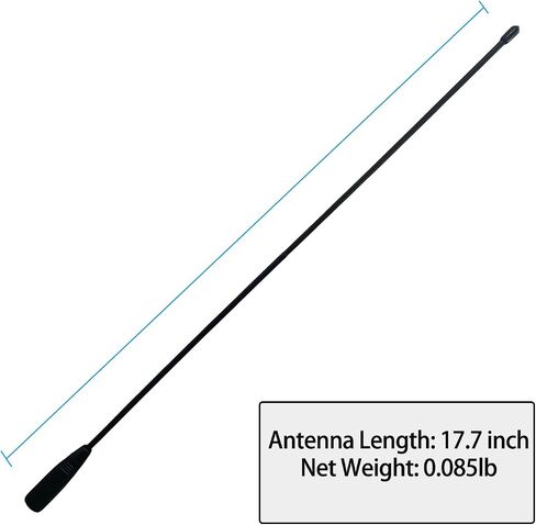 NA-320A Tri Band SMA-Female Antenna 17.7 inches 144/220/440MHz High Gain Walkie Talkie Antenna Compatible with UV-17 DM-1701A UV-32 DM-32 UV-82 UV-5R UV5-RH UV-5RM BF-888S Radio Accessories(2Packs) in Saudi Arabia