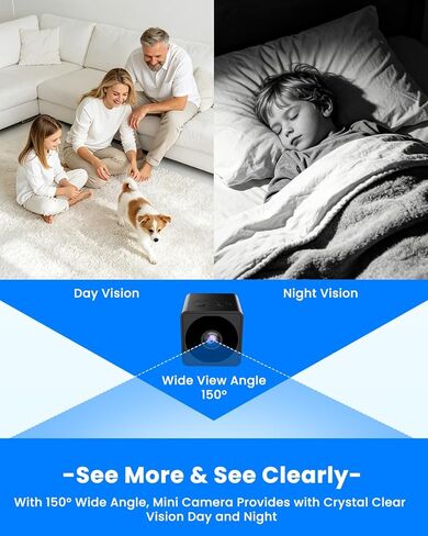 No Wifi Security Camera, 4K Mini Security Camera, Wireless Small Cameras in Kuwait