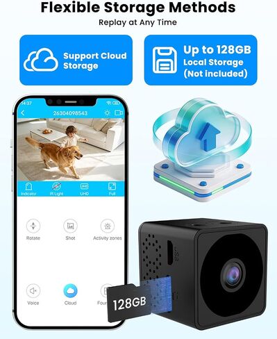 No Wifi Security Camera, 4K Mini Security Camera, Wireless Small Cameras in Kuwait