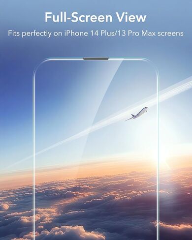 ESR 3 Pack for iPhone 14 Pro Screen Protector, [9H Hardness] [Military Grade Shatterproof] Tempered Glass Film with Flawless Fit Tray in Kuwait