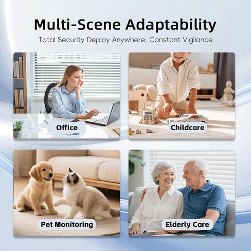 Mini Camera, 4K HD Wi-Fi Indoor Security Camera for Live Streaming via Mobile App, with 3-Day Cloud Storage, Adaptive Standby, Remote Control, Night Vision, and Motion Detection in Kuwait