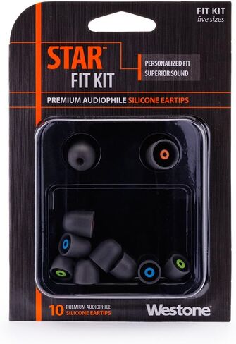Westone Star Silicone Replacement Eartips - 5 Pair Pack, Fit Kit with Multiple Sizes in Saudi Arabia