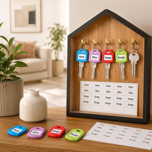 30Pcs Silicone Color Coded Key Covers Elastic Key Identifier Caps with 3 Label Sheets in Saudi Arabia