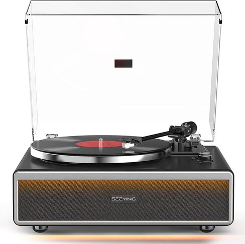SeeYing Vinyl Record Player with Built in Speakers, HiFi Turntable in Saudi Arabia
