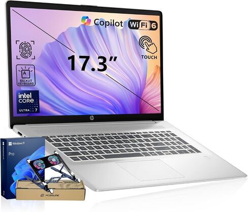 HP 17.3" Touchscreen Business Copilot AI Laptop PC, Intel Core Ultra 7 255U in Kuwait