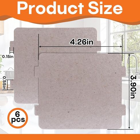 6-pcs 5304505675 Waveguide Cover Mica Sheet Compatible with Frigidaire in Kuwait