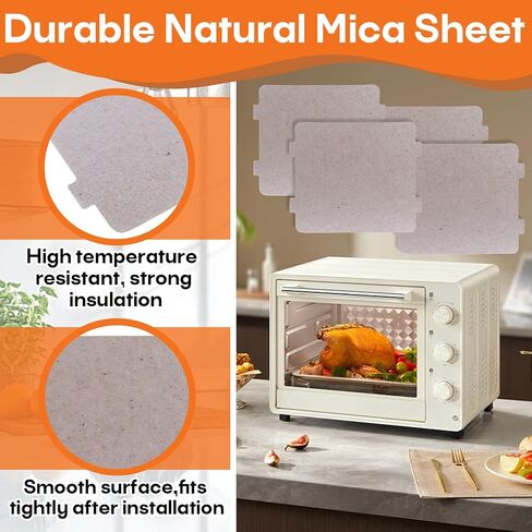 6-pcs 5304505675 Waveguide Cover Mica Sheet Compatible with Frigidaire in Kuwait