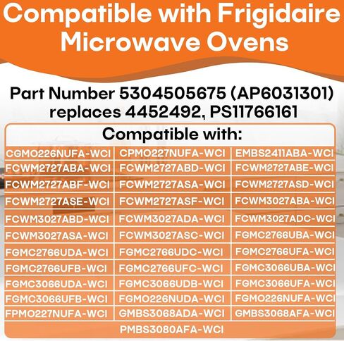 6-pcs 5304505675 Waveguide Cover Mica Sheet Compatible with Frigidaire in Kuwait