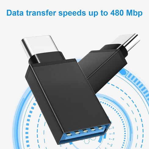 USB to USB C Adapter 10 Pack, Type A Female to C Male Charger Cable Converter for iPhone 15 14 13 12 Pro Max Plus, Apple Watch Ultra iWatch 9 8 7, MacBook Pro, iPad 10 9,Samsung Galaxy S20-23 and More in Saudi Arabia
