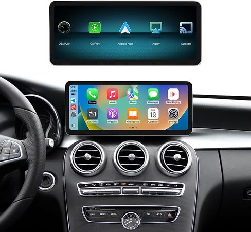 Wireless Carplay/Android Auto 12.3″ Screen for Mercedes Benz NTG 5.0 System in Saudi Arabia