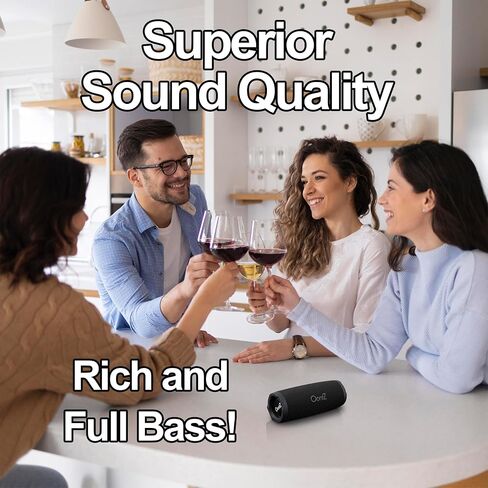 OontZ Cylinder Portable Bluetooth Speaker, 14W, 20-Hour Playtime, IPX7 in Saudi Arabia
