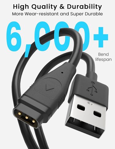 Sinoacc 3.3ft Charger Compatible with Coros Pace 3, Pace 2, Apex Pro USB Charging Cable Cord for Coros Apex 2, 2 Pro, Vertix, Vertix 2 GPS Watch in Kuwait