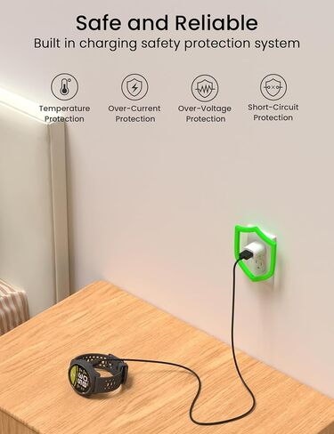 Sinoacc 3.3ft Charger Compatible with Coros Pace 3, Pace 2, Apex Pro USB Charging Cable Cord for Coros Apex 2, 2 Pro, Vertix, Vertix 2 GPS Watch in Kuwait