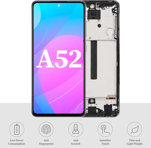 for Samsung Galaxy A52 4G/5G Screen Replacement with Frame A526U in Kuwait