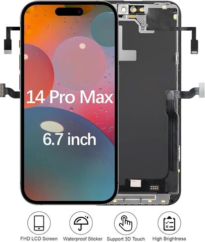 for iPhone 14 Pro Max Screen Replacement with Earpiece Flex Cable in Kuwait