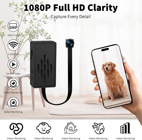 Mini Camera DIY Module 1080P WiFi Security Camera, Tiny Nanny Cam Module with Motion Detection, Remote Viewing, Loop Recording, Compact Indoor Home Monitoring Camera in Kuwait