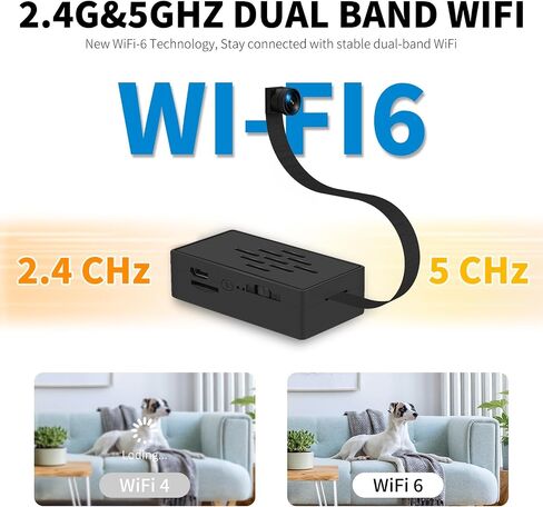 Mini Camera DIY Module 1080P WiFi Security Camera, Tiny Nanny Cam Module with Motion Detection, Remote Viewing, Loop Recording, Compact Indoor Home Monitoring Camera in Kuwait
