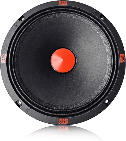 STX Audio 1X STX80PXi 8-Inch Super Mid Range Speaker Single, 4 Ohm, 1800W Max, 720W RMS, 97dB Sensitivity, 1.75" Voice Coil, 40oz Ferrite Magnet for Pro Car Audio in Kuwait