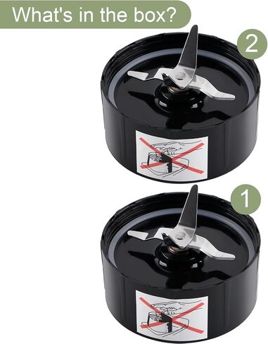 Equust 4-pack Cross Blade Blender Replacement Parts Work with Magic Bullet 250w Blenders Model MB1001 Series, Black in Saudi Arabia