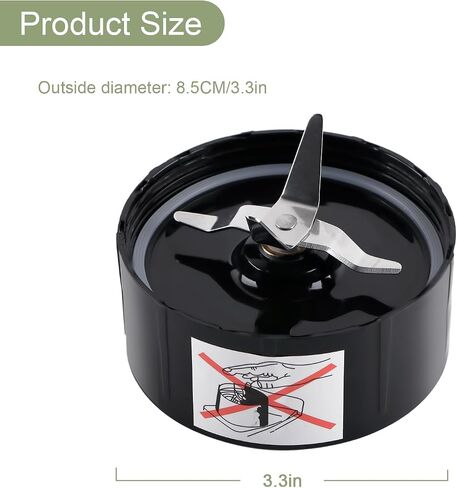 Equust 4-pack Cross Blade Blender Replacement Parts Work with Magic Bullet 250w Blenders Model MB1001 Series, Black in Saudi Arabia